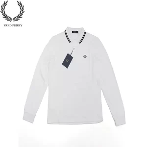 FRED PERRY 25AW刺繡 麥穗長袖Polo衫 高士PP線織領螺紋 男款【九色可選】
